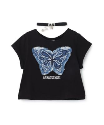チョーカー付き蝶Tシャツ 7162222 | ANNA SUI mini (Baby&Kids