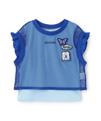 アナスイミニメッシュユニフォーム＋タンクトップ 150 ワッペンメッシュTシャツ＋タンクトップ 7162224 | ANNA SUI