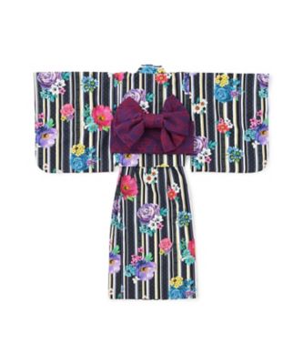ストライプシグネチャーフラワー浴衣 7162604 | ANNA SUI mini