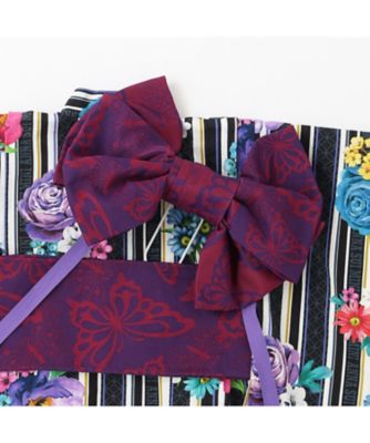 ストライプシグネチャーフラワー浴衣 7162604 | ANNA SUI mini