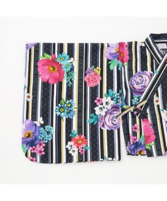 ストライプシグネチャーフラワー浴衣 7162604 | ANNA SUI mini