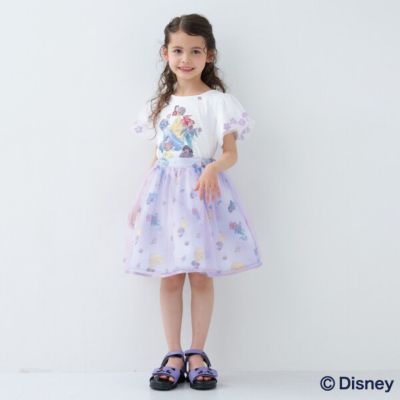Disney100】ディズニープリンセス袖チュールTシャツ | ANNA 