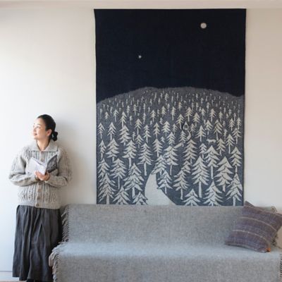 ウール シングルブランケット HOUSE IN THE