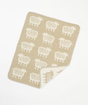 KLIPPAN/クリッパン シュニールコットン ミニブランケット ヒツジ パーチメント 毛布・ブランケット【三越伊勢丹/公式】