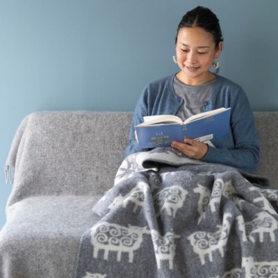 クリッパン ハーフ コットンブランケット カバー シープ ヒツジ