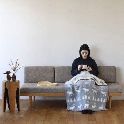 ウールハーフブランケット ワイルダネス グレー | KLIPPAN/クリッパン