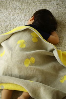 シュニールコットンミニブランケット　ＣＨＯＵＣＨＯ　オリーブイエロー