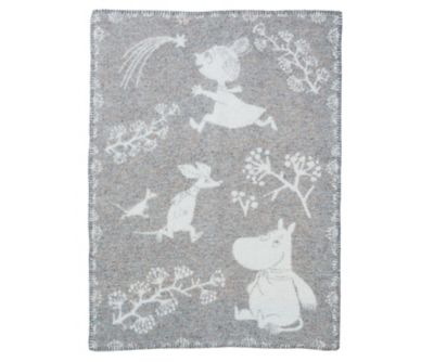 KLIPPAN/クリッパン ウールミニブランケット ムーミン ウィンターランド グレー 毛布・ブランケット【三越伊勢丹/公式】