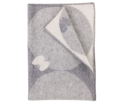 【新品未使用】KLIPPANクリッパン コットンブランケット　ライトグレー シュニールコットンミニブランケット バーズ グレー | KLIPPAN