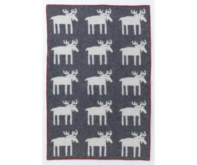 クリッパンウールブランケット/ グレー KLIPPAN（クリッパン）ウールブランケット 〈TRIP・グレー〉 シングル