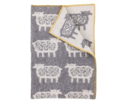 ウールシートブランケット TRIP グレー | KLIPPAN