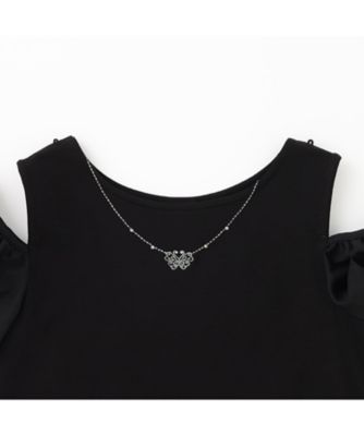 ネックレス付き2WAY肩開きTシャツ 7361227 | ANNA SUI