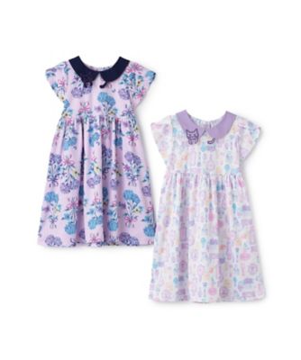 アナスイ　セール❣️18日迄プリントワンピース　パニエ付き ネコ襟総柄カットワンピース 7361354 | ANNA SUI mini