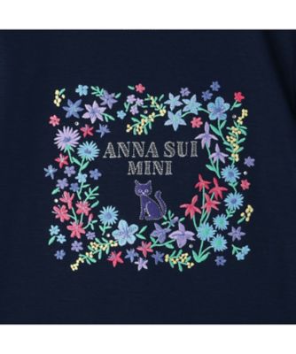 フラワーネコ刺繍Tシャツ 7362225 | ANNA SUI mini (Baby&Kids