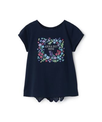 フラワーネコ刺繍Tシャツ 7362225 | ANNA SUI mini (Baby&Kids