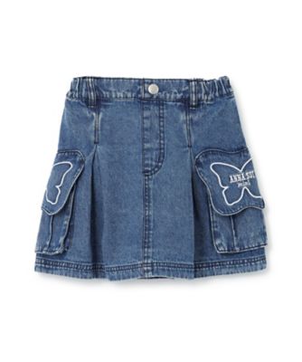 蝶フラップデニムスカパン 7363104 | ANNA SUI mini (Baby&Kids