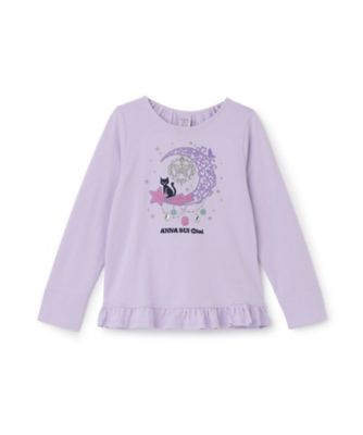 ムーンジュエル裾フリル長袖Ｔシャツ　７３６３２２１