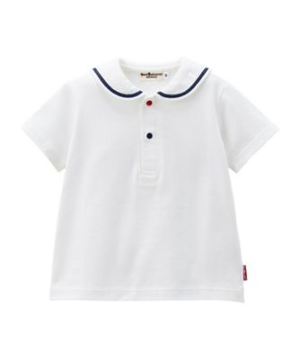セーラー襟Tシャツ＆オーバーオールセット BOX付き 74ー9973