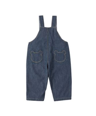 ボーダー半袖Tシャツ＆オーバーオールセット BOX付き 74ー