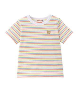 【2点セット】ミキハウス★オーバーオール+半袖 Tシャツ ボーダー半袖Tシャツ＆オーバーオールセット BOX付き 74ー
