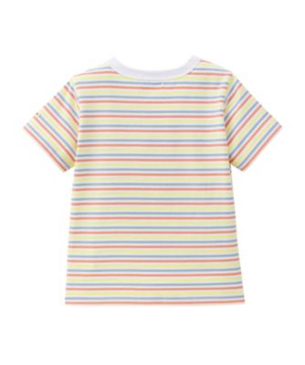ボーダー半袖Tシャツ＆オーバーオールセット BOX付き 74ー