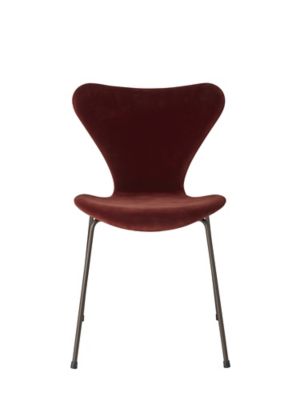 FRITZ HANSEN/フリッツ・ハンセン セブンチェア フルパディング ベルファストベルベット ブロンズブラウンレッグ オータムレッド 椅子【三越伊勢丹/公式】