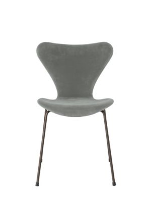 FRITZ HANSEN/フリッツ・ハンセン セブンチェア フルパディング ベルファストベルベット ブロンズブラウンレッグ シールグレー 椅子【三越伊勢丹/公式】