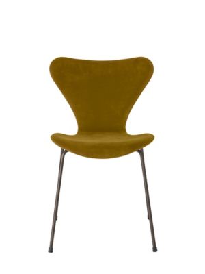FRITZ HANSEN/フリッツ・ハンセン セブンチェア フルパディング ベルファストベルベット ブロンズブラウンレッグ ソフトオークル 椅子【三越伊勢丹/公式】