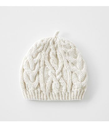 新品 Needles ニードルズ ニット帽 ホワイト クリーム パピヨン タグ CROWN | 77 NEEDLE WORKS (Women)/ナナナナニードルワークス
