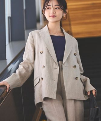 気になる対象商品 リネン100％ダブルジャケット 79604200 | Sirin ジャケット・アウター