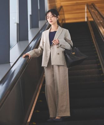 人気商品の中古品・新品・未使用品 リネン100％ダブルジャケット 79604200 | Sirin ジャケット・アウター