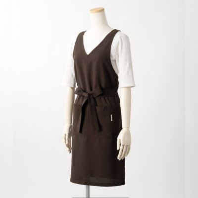 bright terrace/ブライトテラス オンリーエプロン ミディアム丈 こげ茶 【三越伊勢丹/公式】