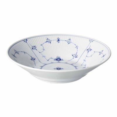 ＜ROYAL COPENHAGEN＞ブルーフルーテッド　プレイン　パスタプレート