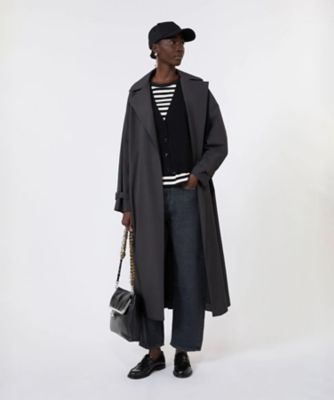 ファット テクニカル キャンバス ロング トレンチ コート