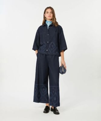 アラーレ レーザー カット デニム シャツ 5116016106