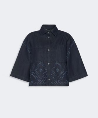 アラーレ レーザー カット デニム シャツ 5116016106
