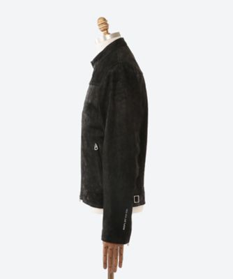 ヌバックレザーシングルライダースジャケット20SS