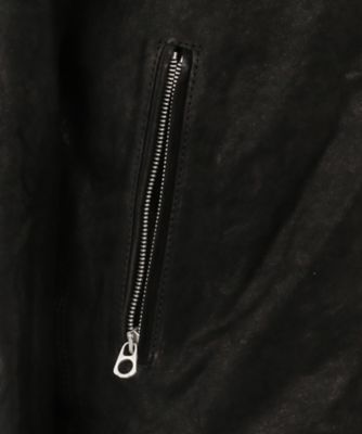 ヌバックレザーシングルライダースジャケット２０ＳＳ　Ｍ８０６８　０００　８３７１０
