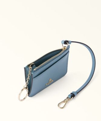 FURLA バック ストラップ・袋付き FURLA CAMELIA S ZIPPED CARD CASE W