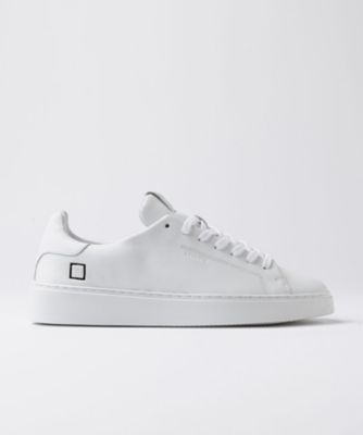 美品 D.A.T.E. Levante レザー スニーカー White ロゴ D.A.T.E. Levante レザー スニーカー White ロゴ 関税送料込
