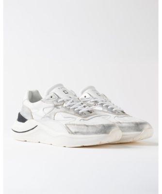 スニーカー FG LEATHER WHITEーSILVER FGーLE