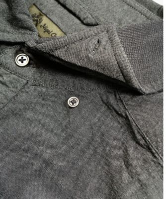 ブリティッシュオフィサーズシャツ ー ブラック／BRITISH