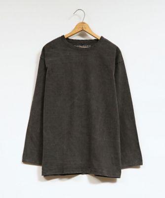 Nigel Cabourn (Men)/ナイジェル・ケーボン 7.8オンス 40s USMC ロングスリーブ ー ピグメント/7.8oz 40s USMC LONG SLEEVE ー PIGMENT ブラック トップス【三越伊勢丹/公式】