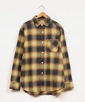 Nigel Cabourn (Men)/ナイジェル・ケーボン ワークシャツ/SH02ー1 WORK SHIRT 80511310010 イエロー トップス【三越伊勢丹/公式】