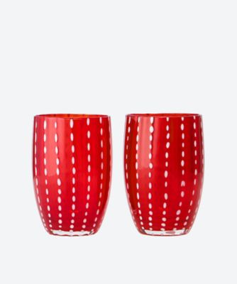 ＜zafferano＞★パーレ　ペアタンブラーＲＥＤ