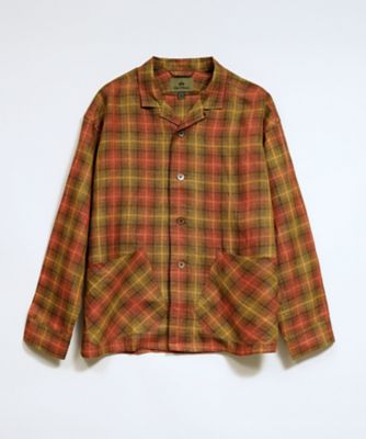 ＜Nigel Cabourn (Men)＞フレンチチョアジャケット　ー　ヘンプチェック　／　ＦＲＥＮＣＨ　ＣＨＯＲＥ　ＪＡＣＫＥＴ　ＨＥＭＰ　ＣＨＥＣＫ　８０５２００１０００９