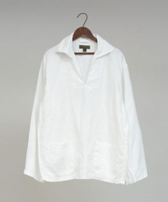 ＜Nigel Cabourn (Men)＞フレンチプルオーバーシャツ　ー　ヘンプ　／　ＦＲＥＮＣＨ　Ｐ／Ｏ　ＳＨＩＲＴ　ー　ＨＥＭＰ　８０５２００１００１１