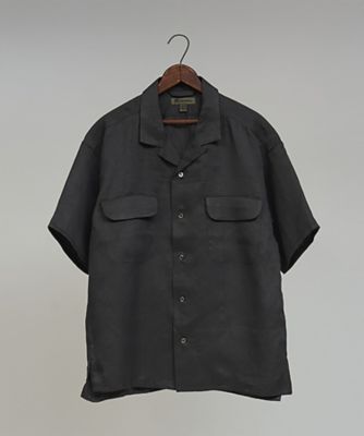 オープンカラーシャツ ー リネンツイル ／ OPEN COLLAR