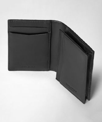 セラピアン名刺入れ Business card case in stepan asphalt gray blac