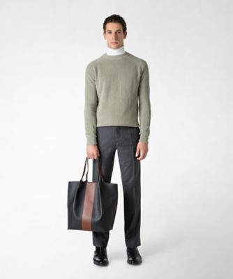 STEPAN製SECRETトートバッグ Secret tote bag in stepan asphalt gray and black